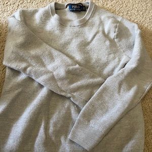 Small gray polo sweater
